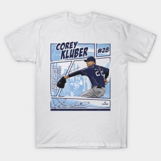 Corey Kluber Tampa Bay Comic T-Shirt